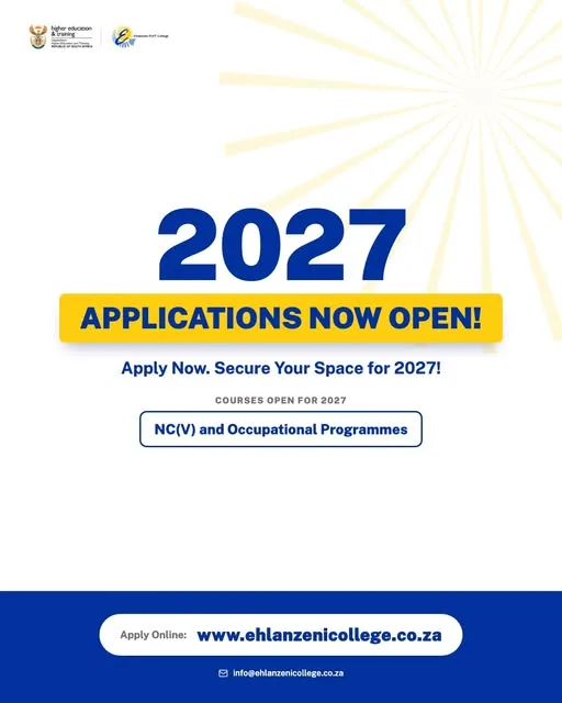 2027 TVET COLLEGE APPLICATIONS NOW OPEN