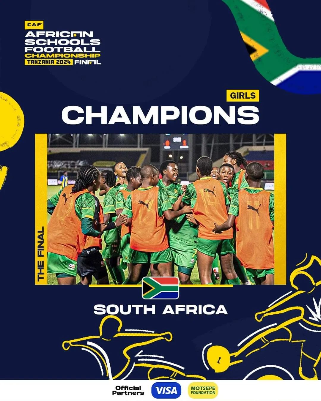 SA U15 Girls Triumph at CAF African Schools Football Championship